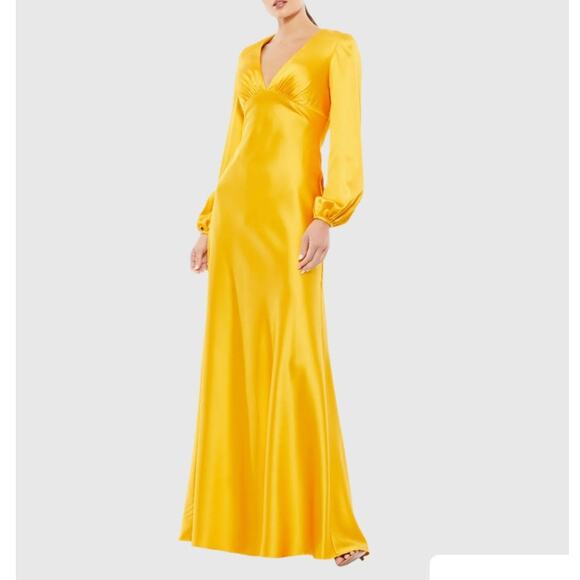 Mac Duggal | Dresses | Nwt Ieena Macduggal Charmeuse Empire Waist ...